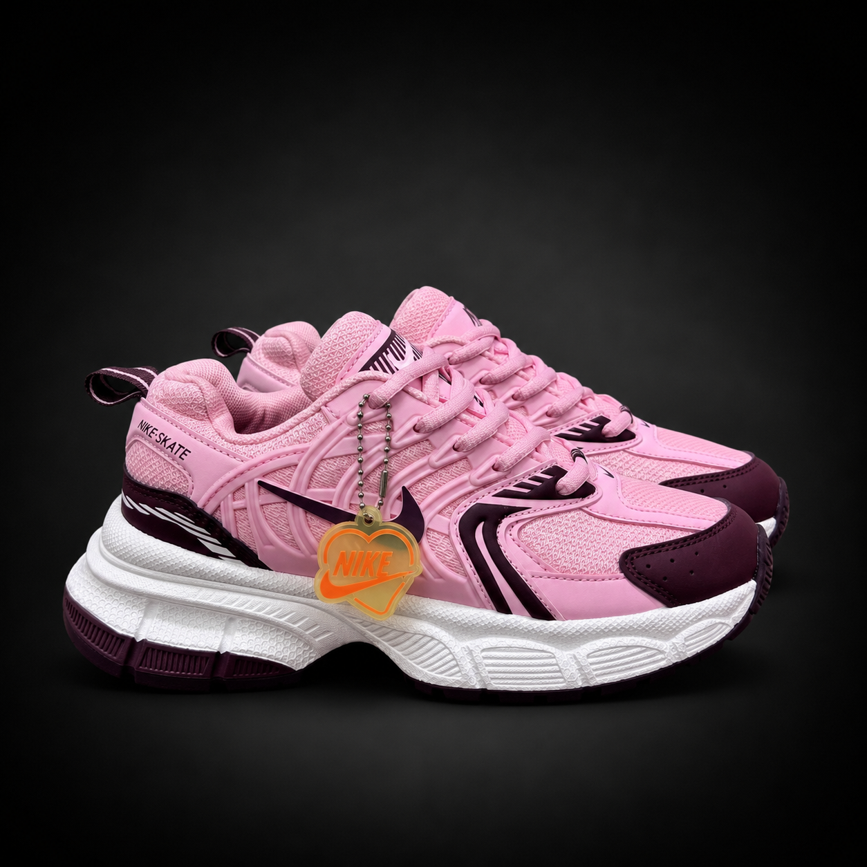 Nike V2K Run Pink Burgundy White