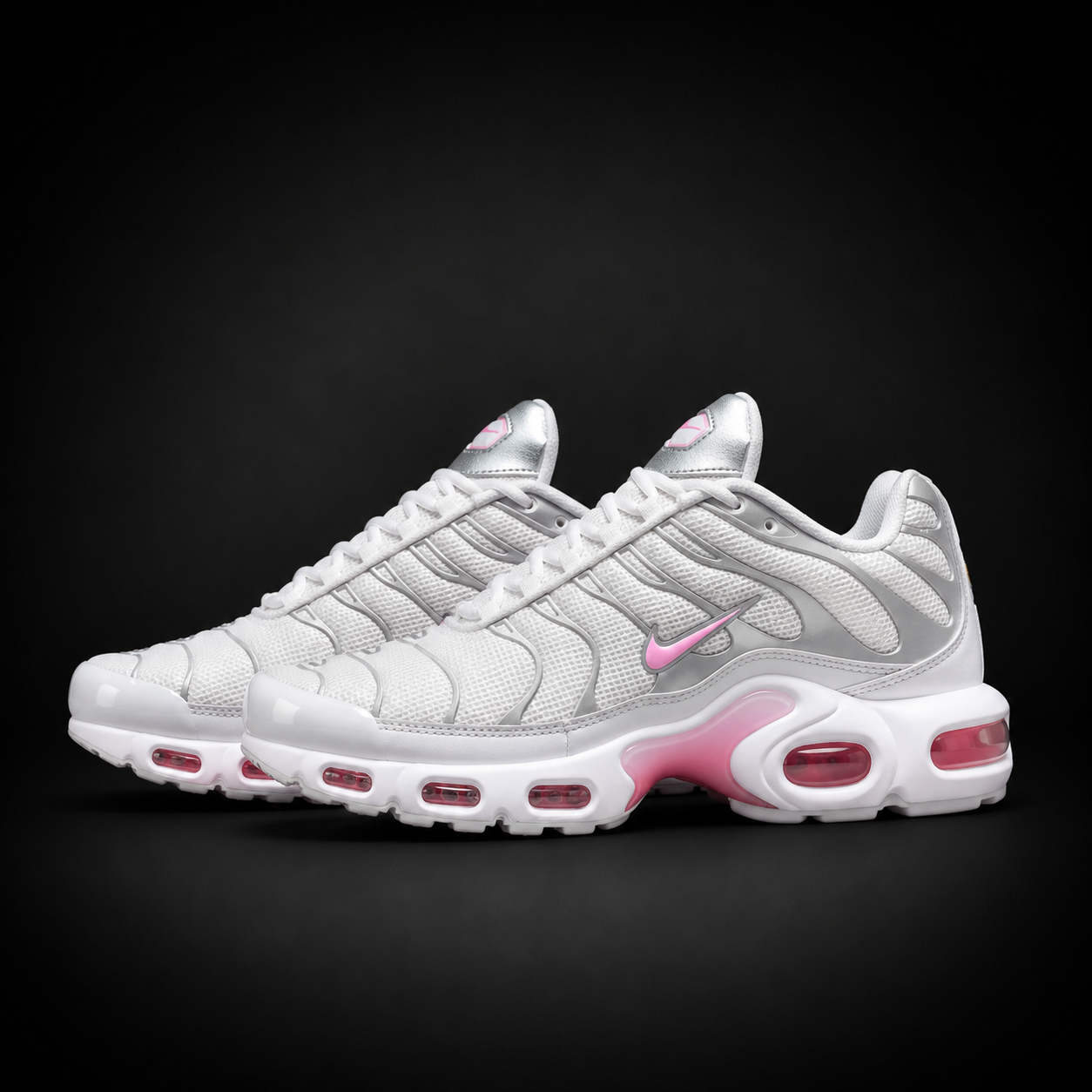 Nike Air Max Plus TN White Pink Silver