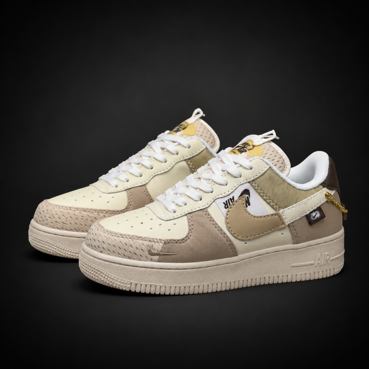 Nike Air Force 1 Low Beige Brown White