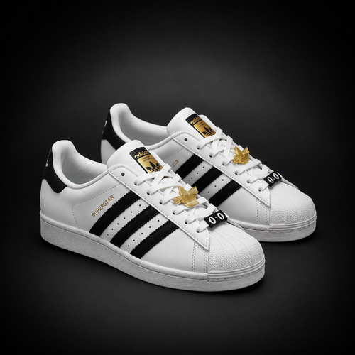 Adidas Superstar White Black Gold