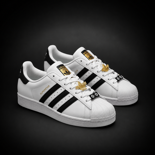 Adidas Superstar White Black Gold