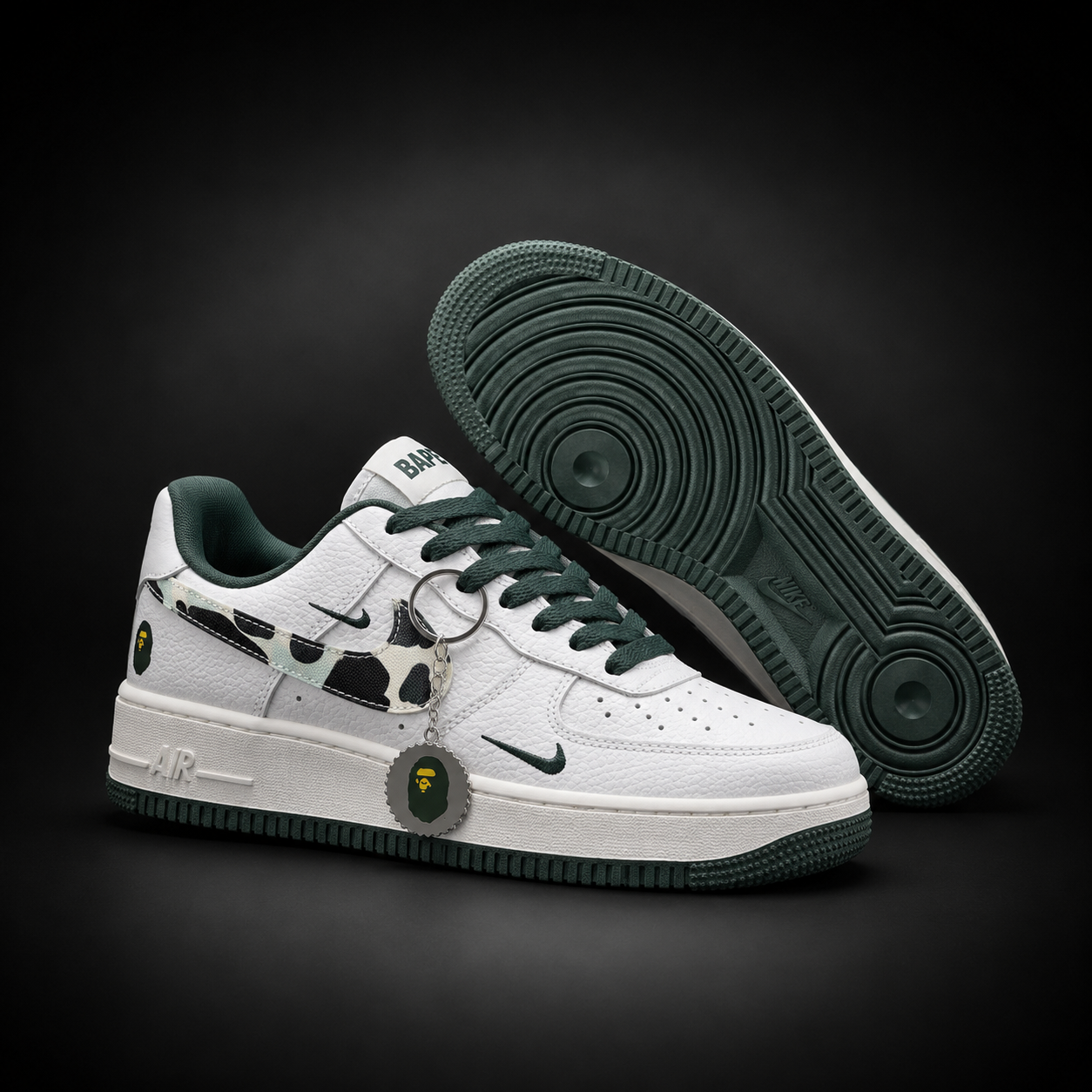 Nike Air Force 1 Bape Camo White Green