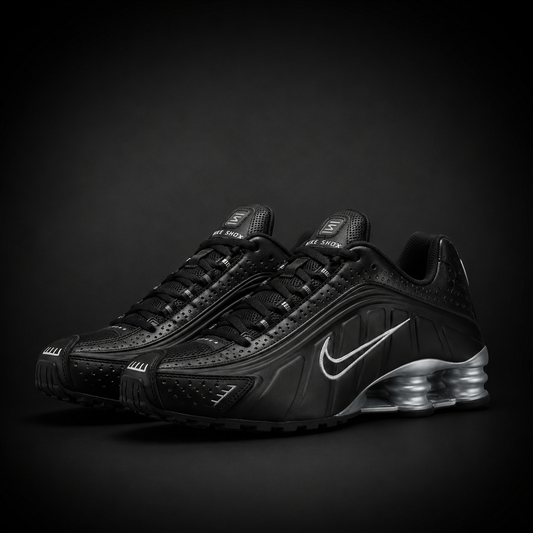 Nike Shox R4 Black Silver