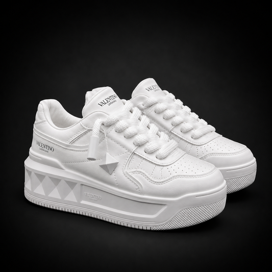 Valentino Garavani One Stud XL White Sneakers