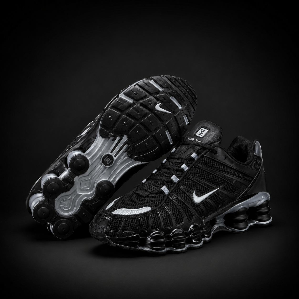 Nike Shox TL Black Silver White