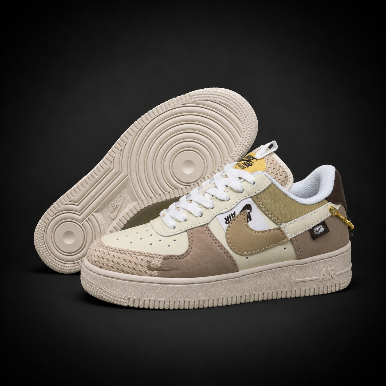 Nike Air Force 1 Low Beige Brown White