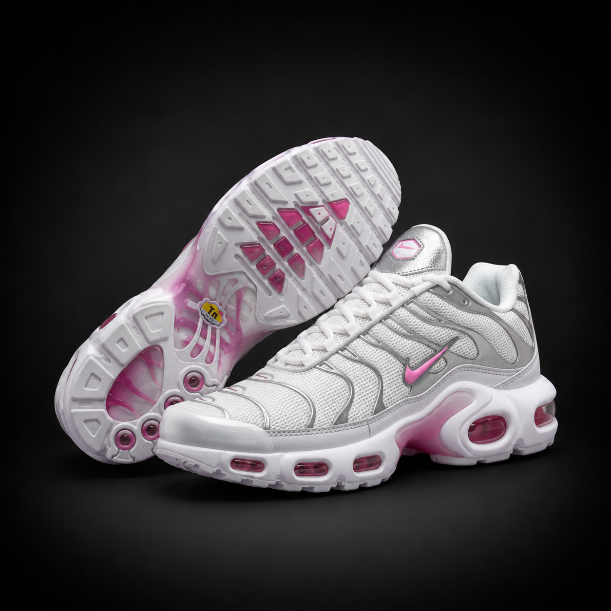 Nike Air Max Plus TN White Pink Silver