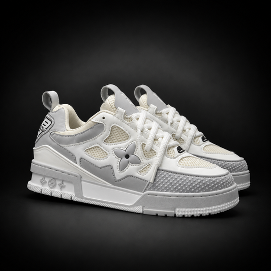 Louis Vuitton Trainer White Grey