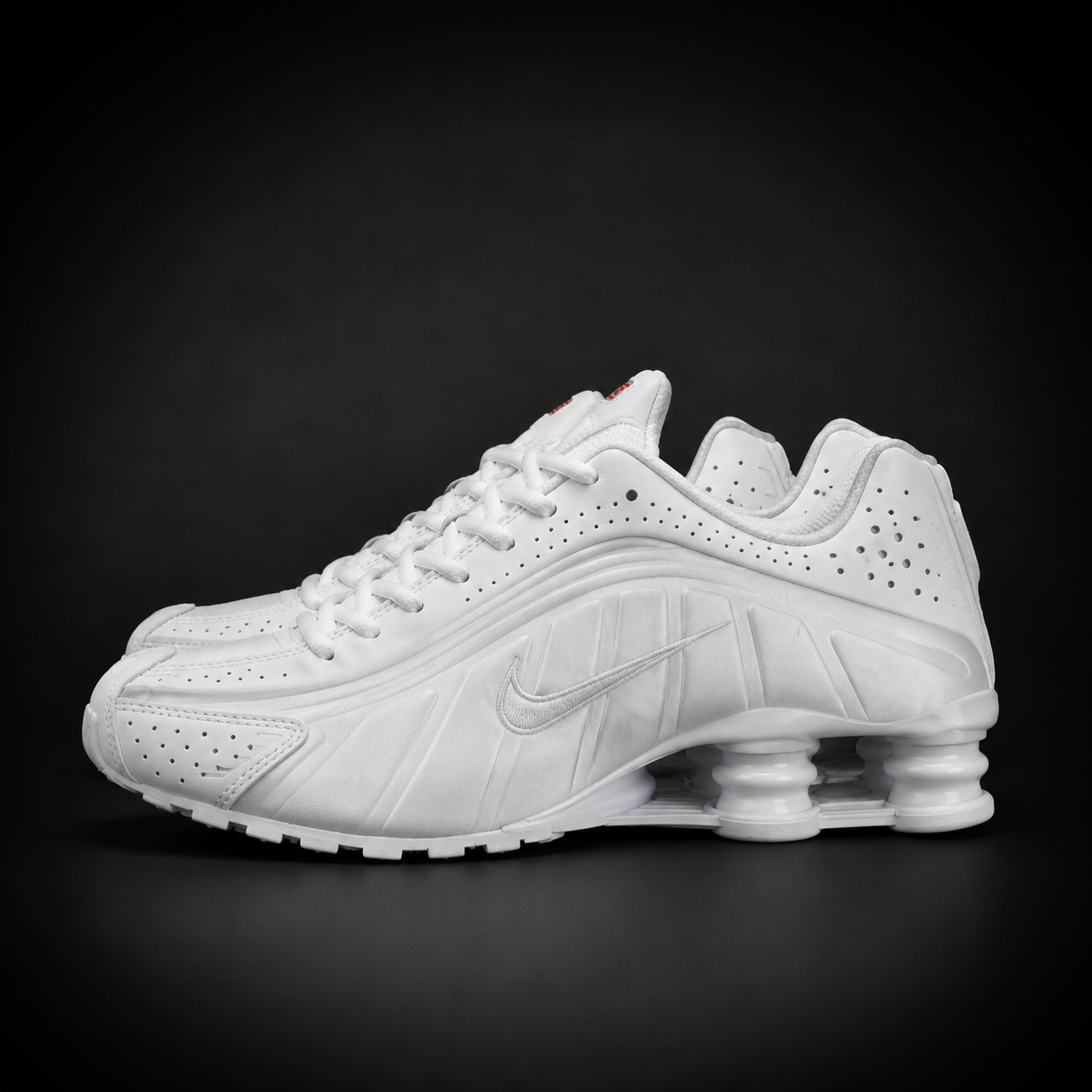 Nike Shox R4 Triple White