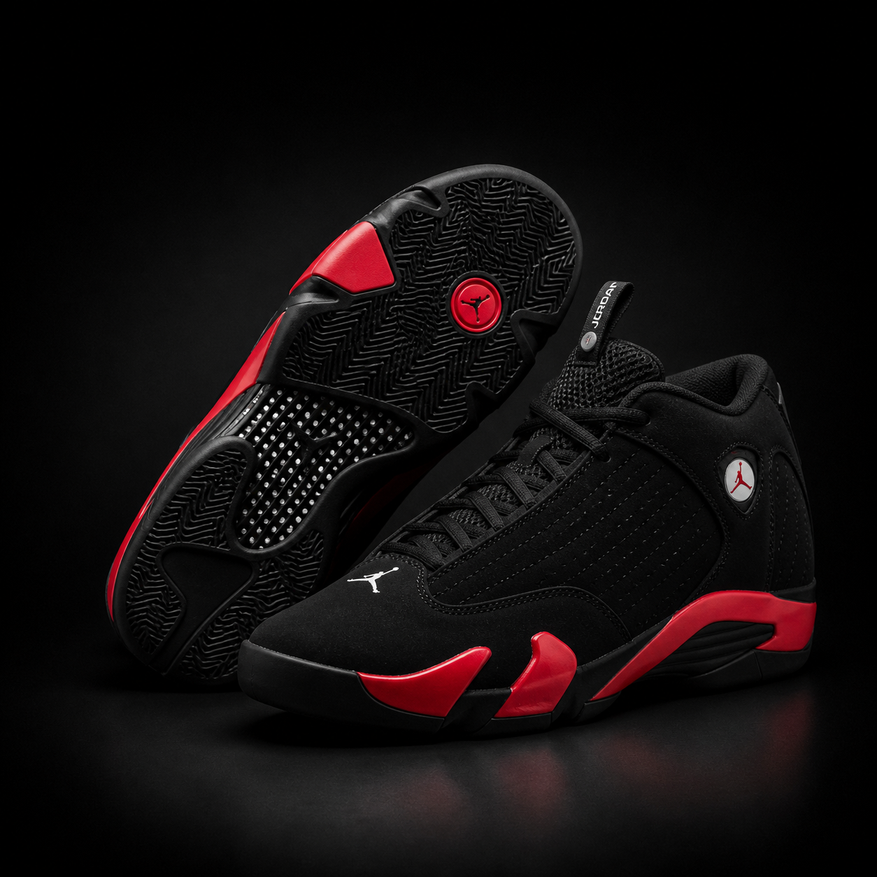 Jordan 14 NegroRojo