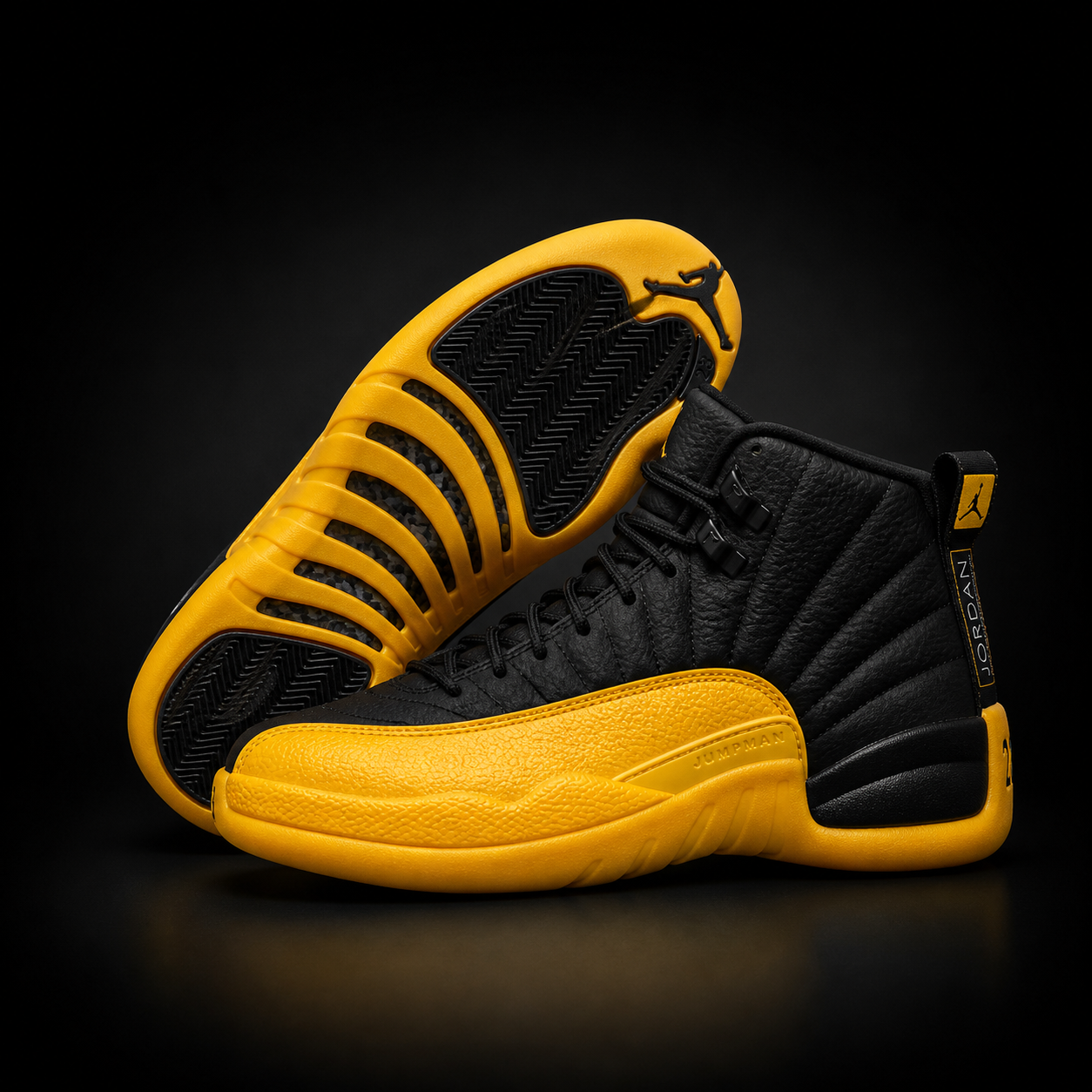 Jordan Retro 12 NegroAmarillo