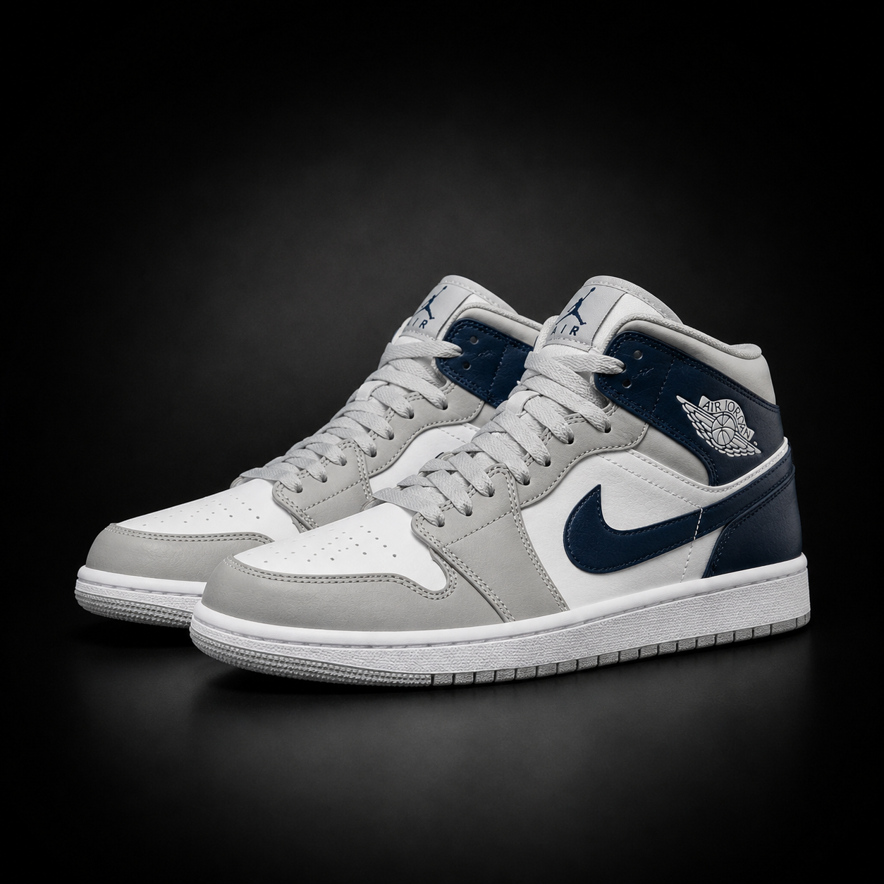 Jordan Retro 1 Bota GrisAzul