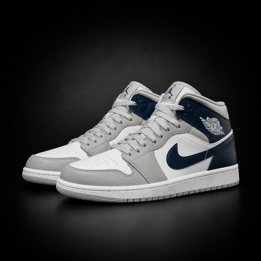 Jordan Retro 1 Bota GrisAzul