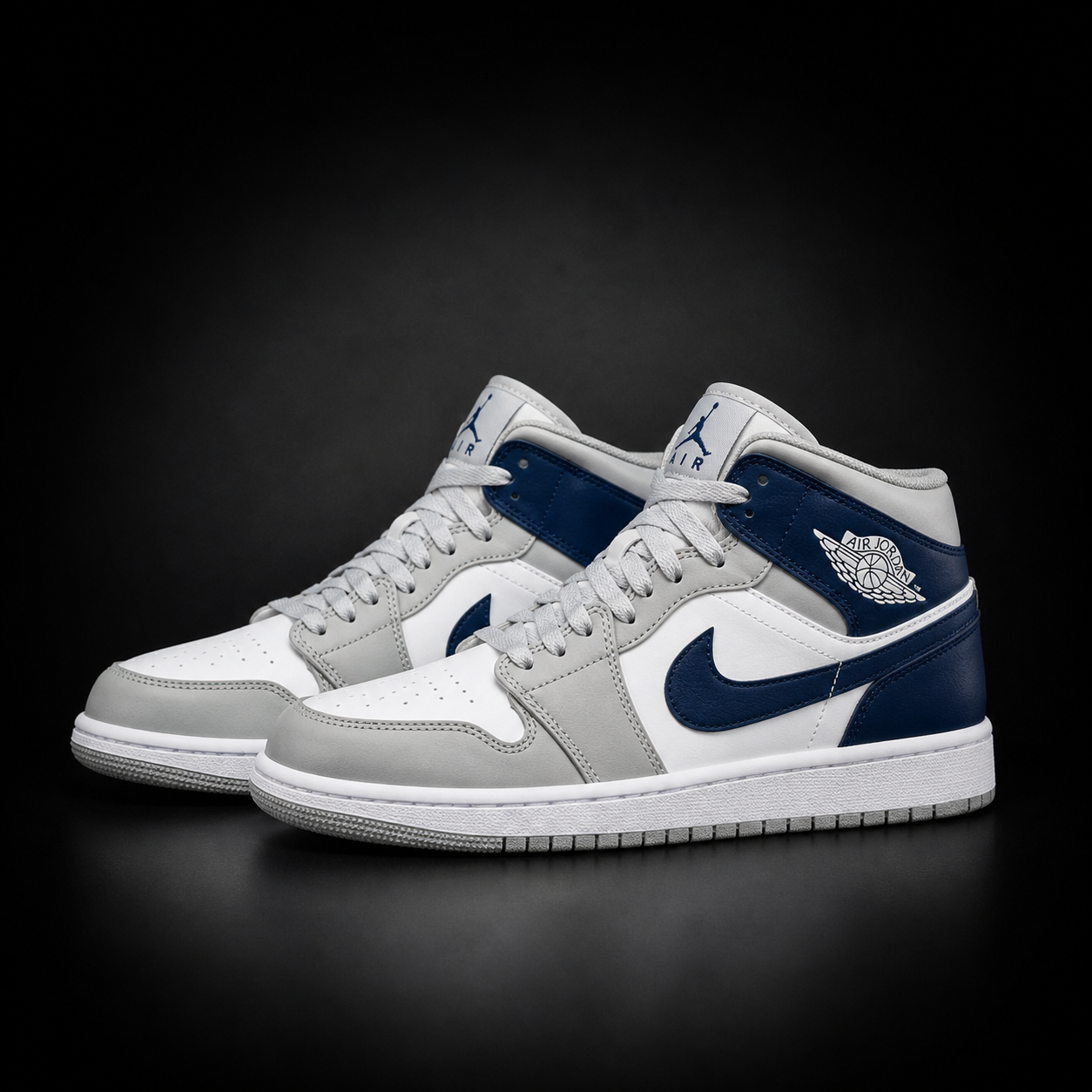 Jordan Retro 1 Bota GrisAzul