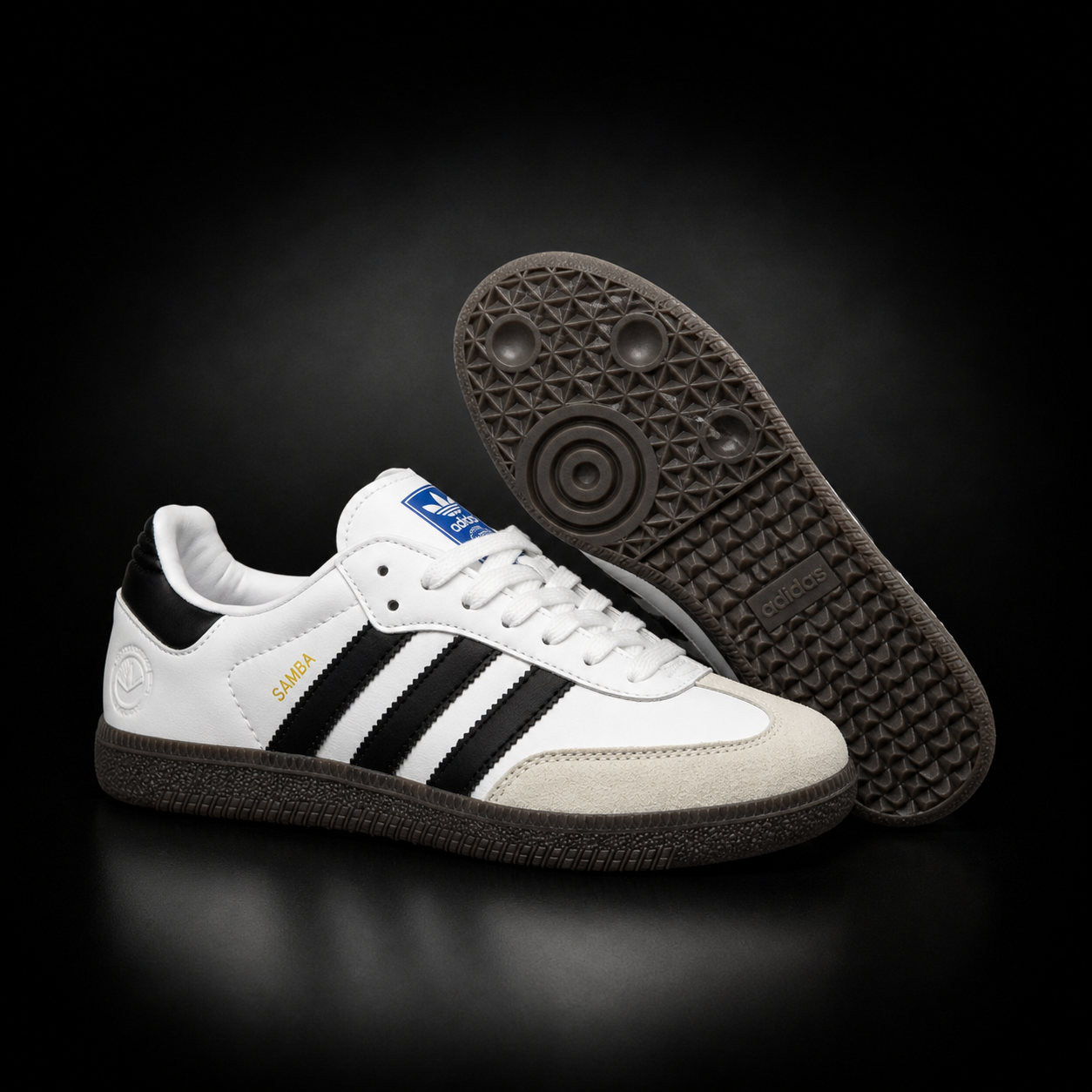 Adidas Samba Blanco Suela Negro