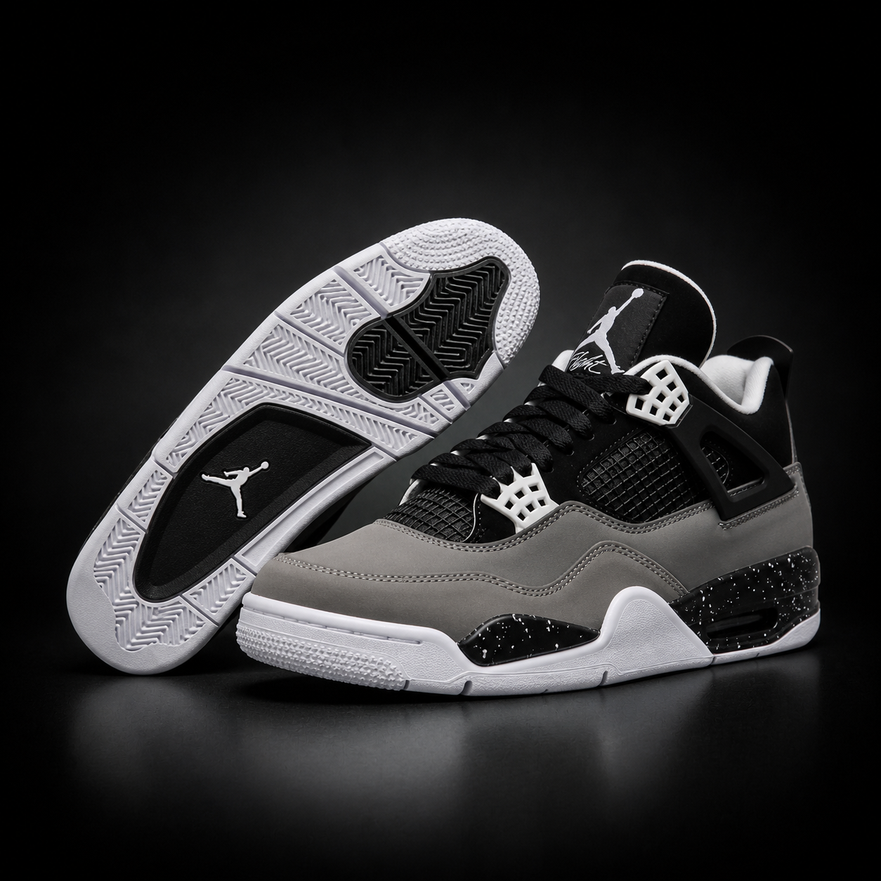 Jordan Retro 4 NegroGris