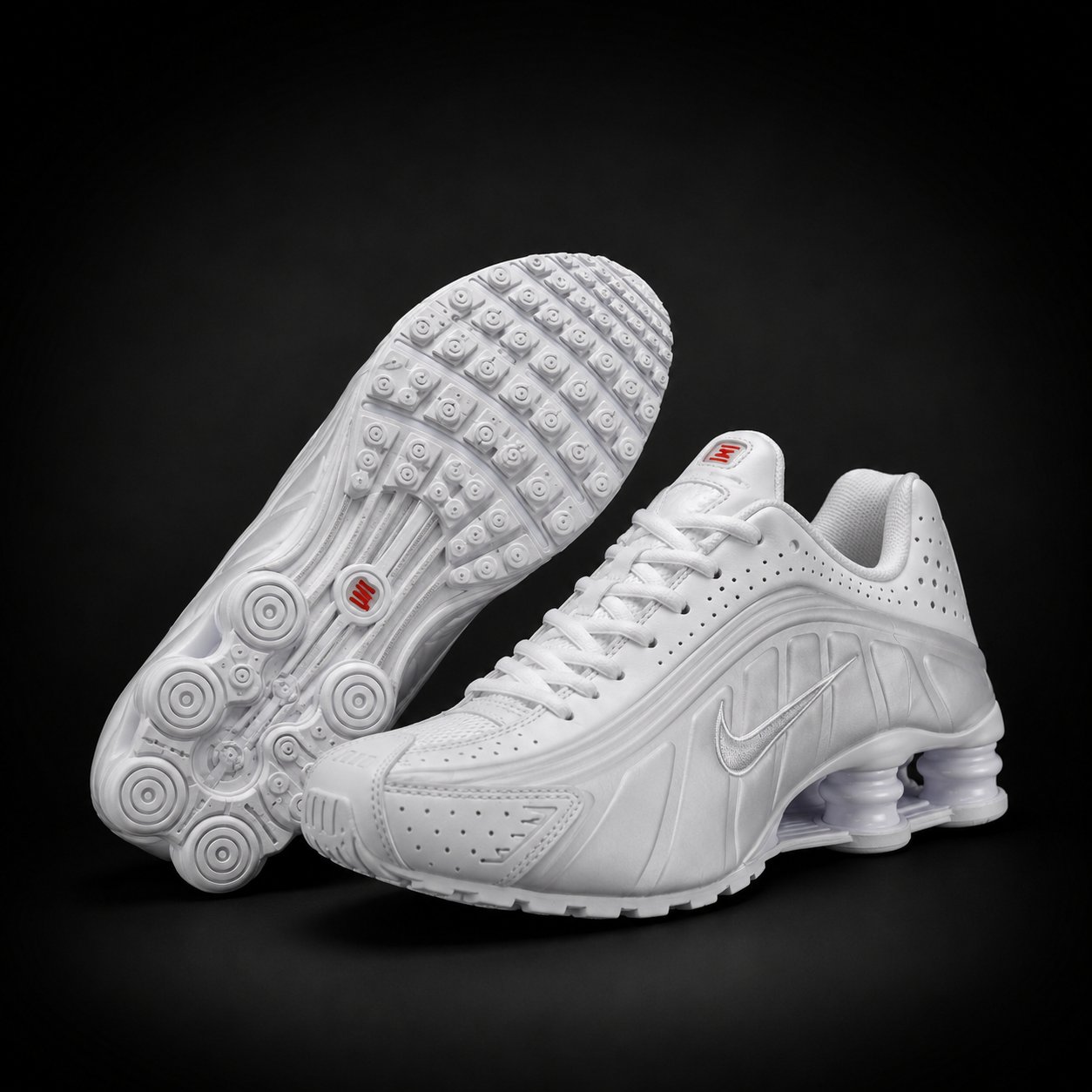 Nike Shox R4 Triple White