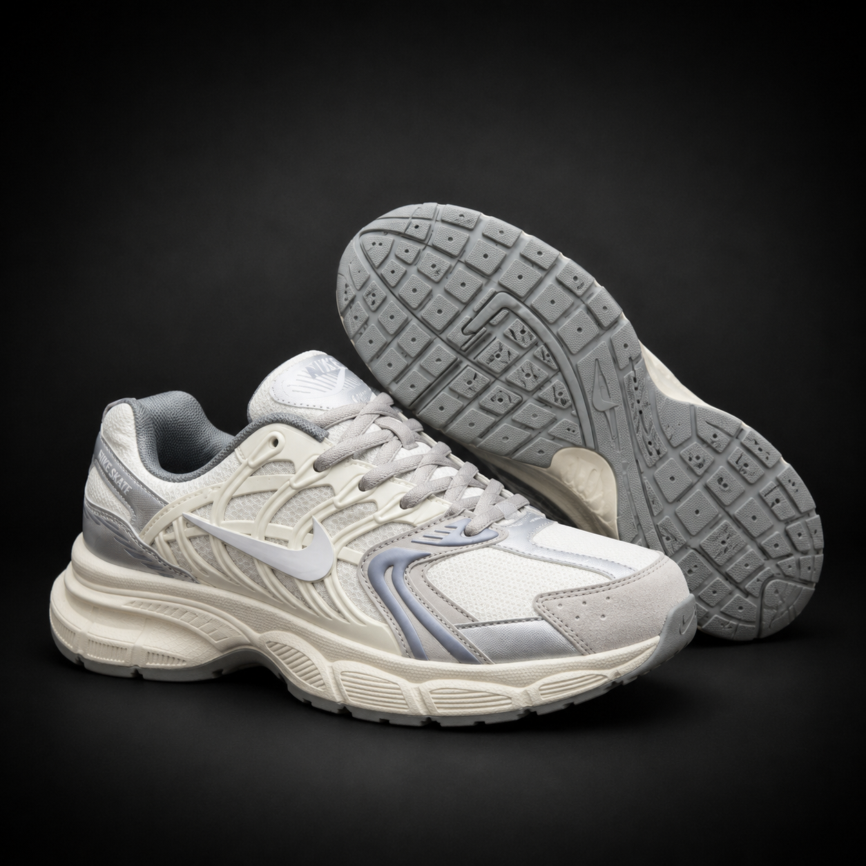 Nike P-6000 White Silver Grey
