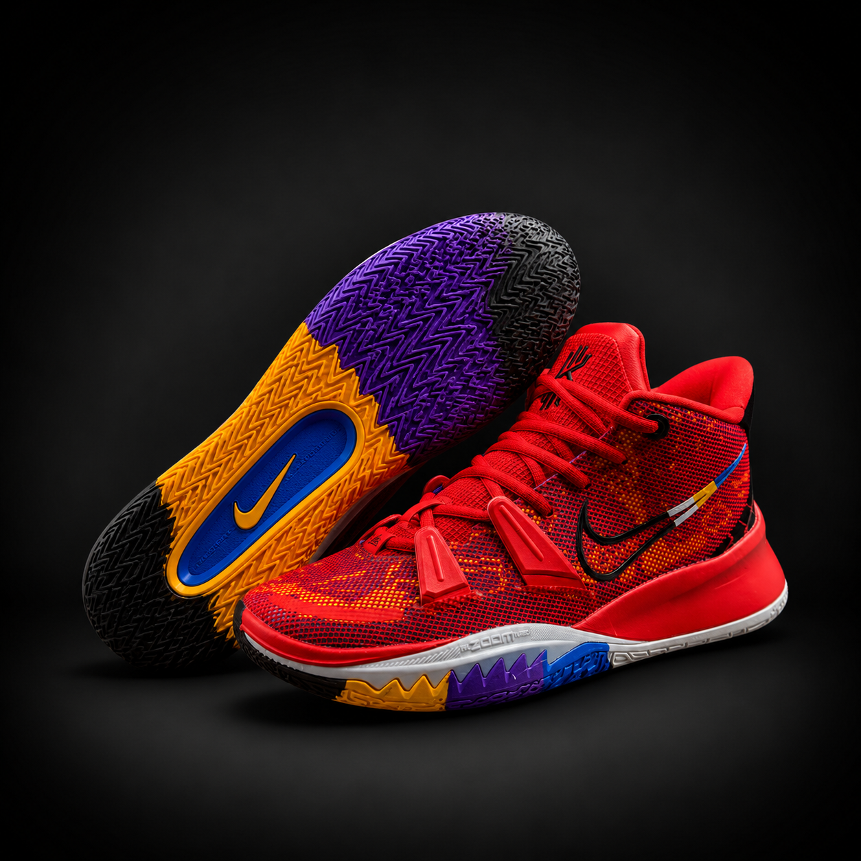 Nike Kyrie Flytrap Red Multicolor Basketball Shoes
