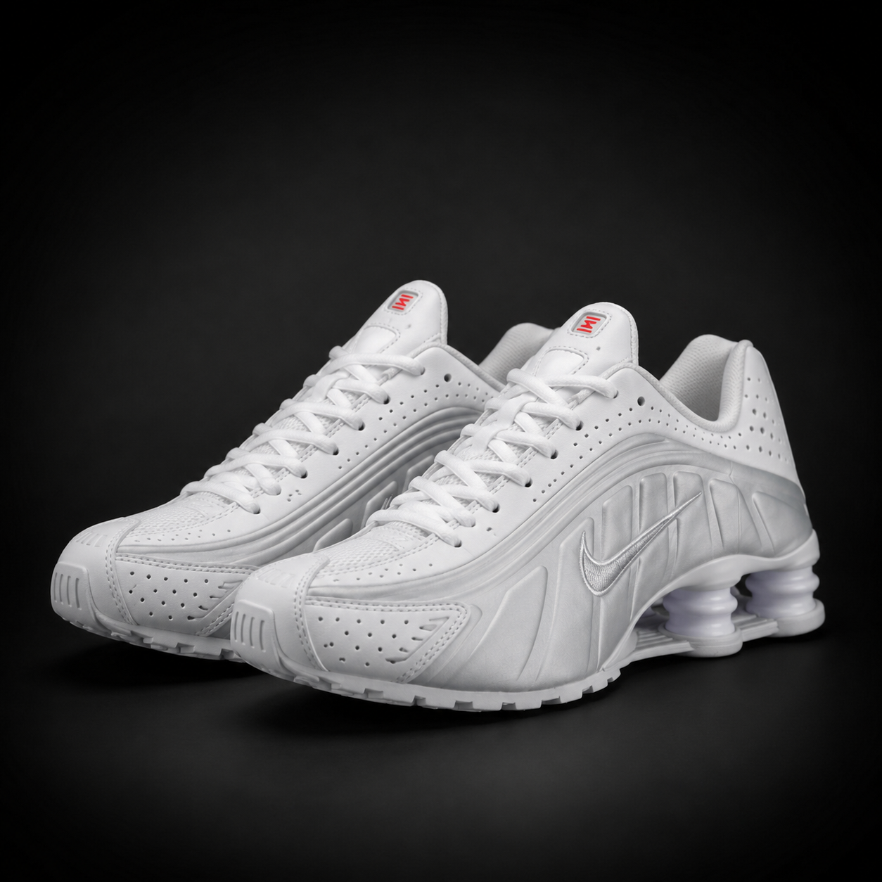 Nike Shox R4 Triple White